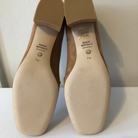 Stuart Weitzman Riela Loafer Pumps in Tan Color - Picture 10 of 14